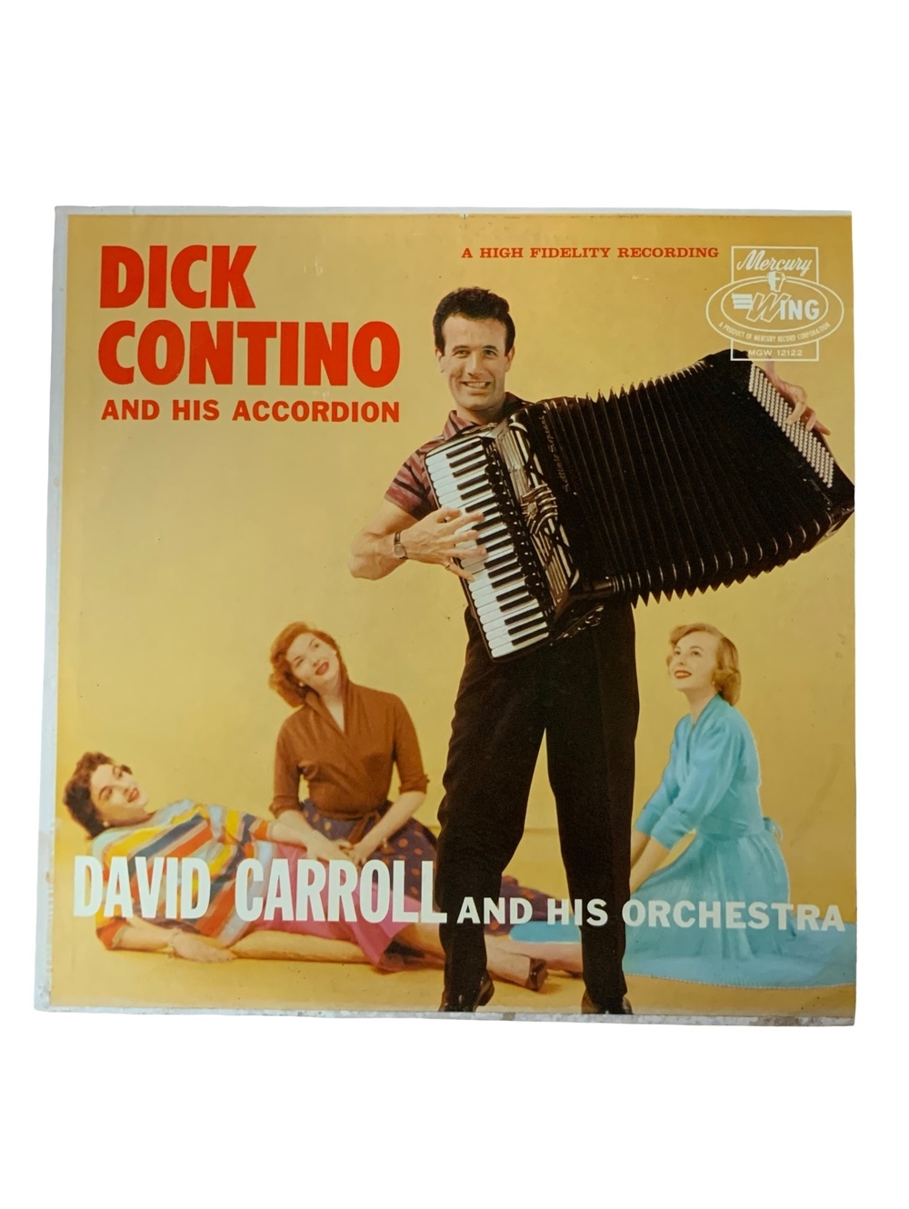 Dick Contino and His Accordion LP King Records David Carroll Orchestra
